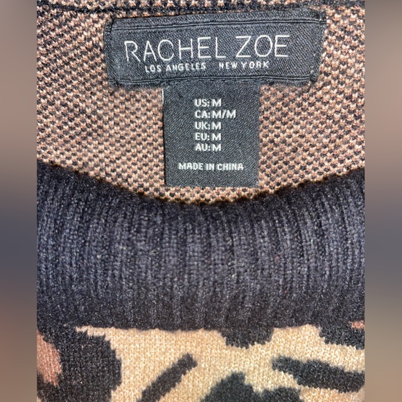 Rachel Zoe Animal Print Sweater NWOT - Picture 5 of 11